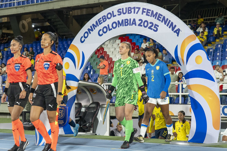 Ana Morganti durante a partida