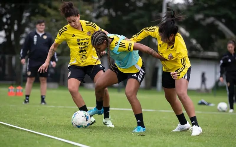 Dayana Rodríguez durante treinamento