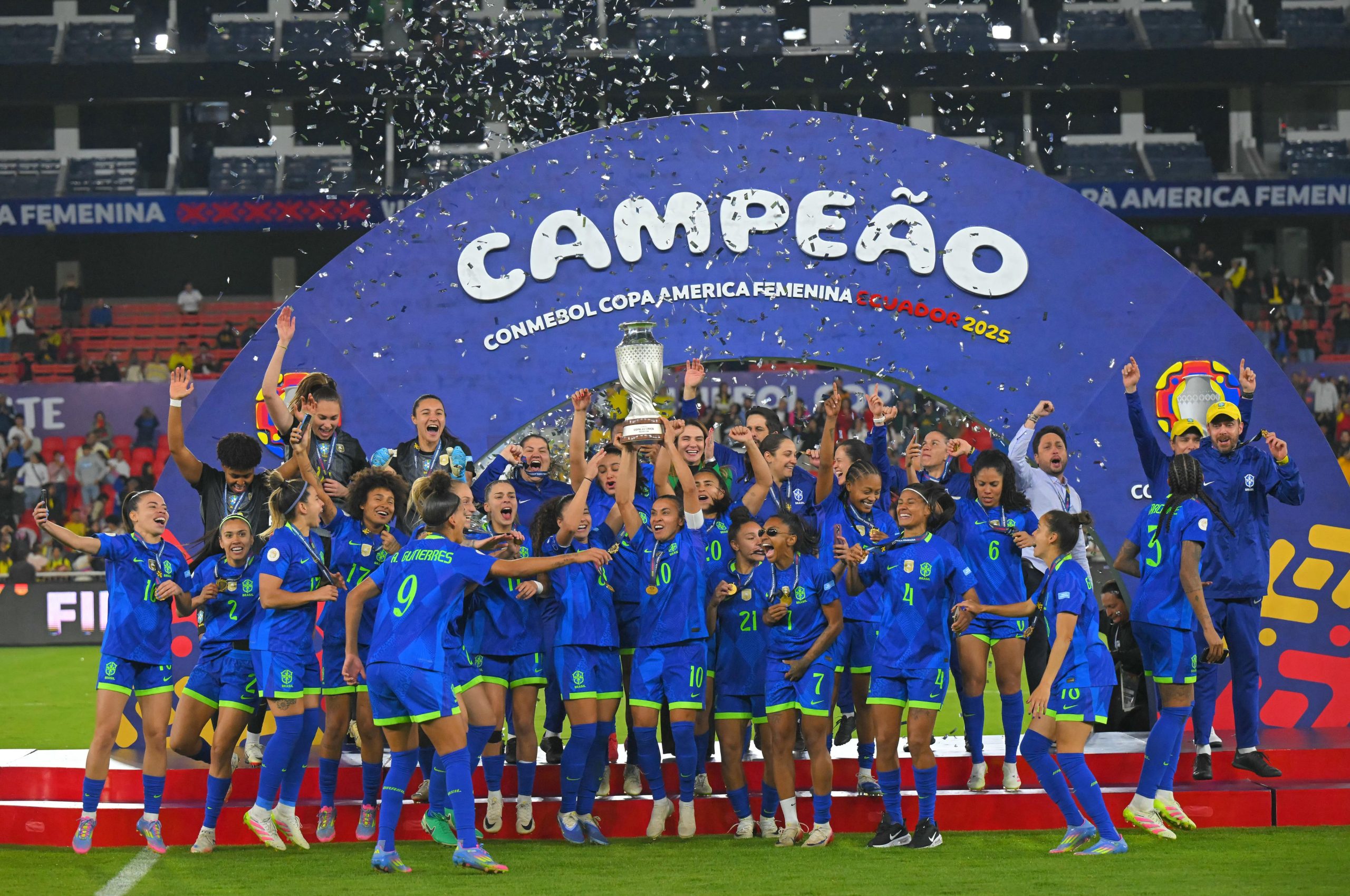 Quarteto do Corinthians conquista título da Copa América com a Seleção Feminina