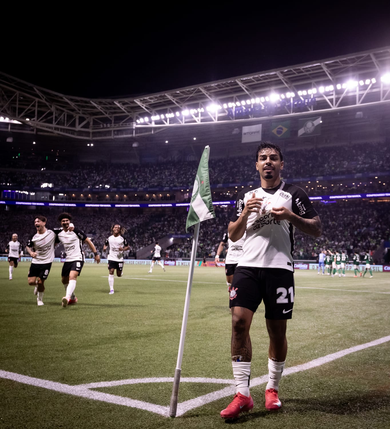Corinthians iguala retrospecto contra o Palmeiras no Allianz Parque e conquista feito inédito diante do maior rival