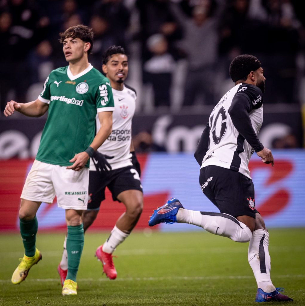 Foto da partida entre Corinthians e Palmeiras
